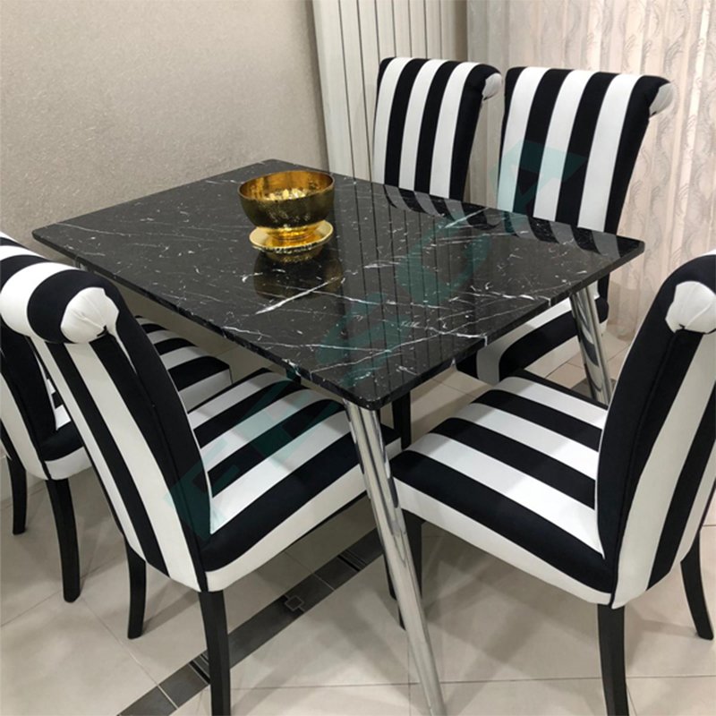 Black and White Kitchen Table